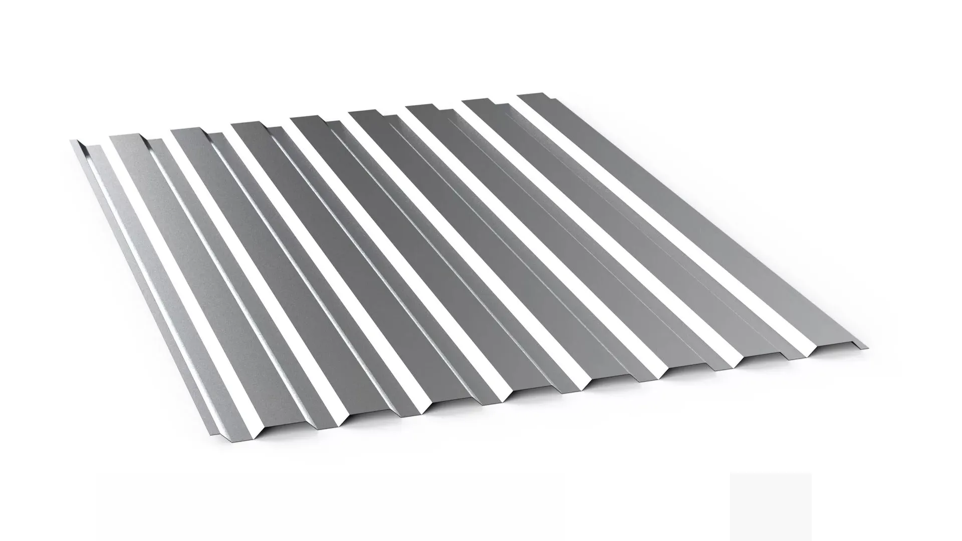 Профнастил оцинкованный Н57 0.7х850х12000 мм